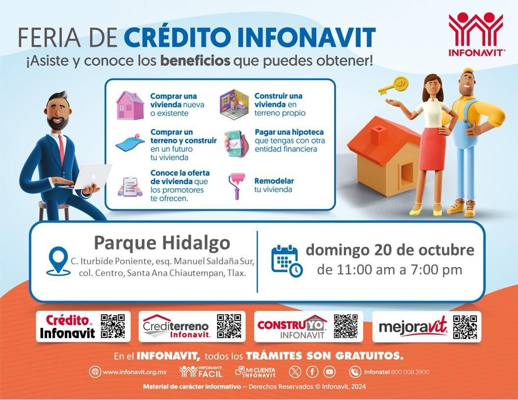 Ayuntamiento de Chiautempan invita a la feria de crédito Infonavit